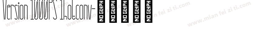 Version 1000PS 1hotconv字体转换